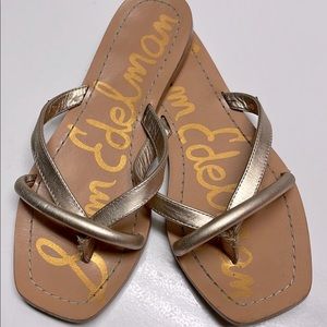 Sam Edelman Abbey Sandals in Gold